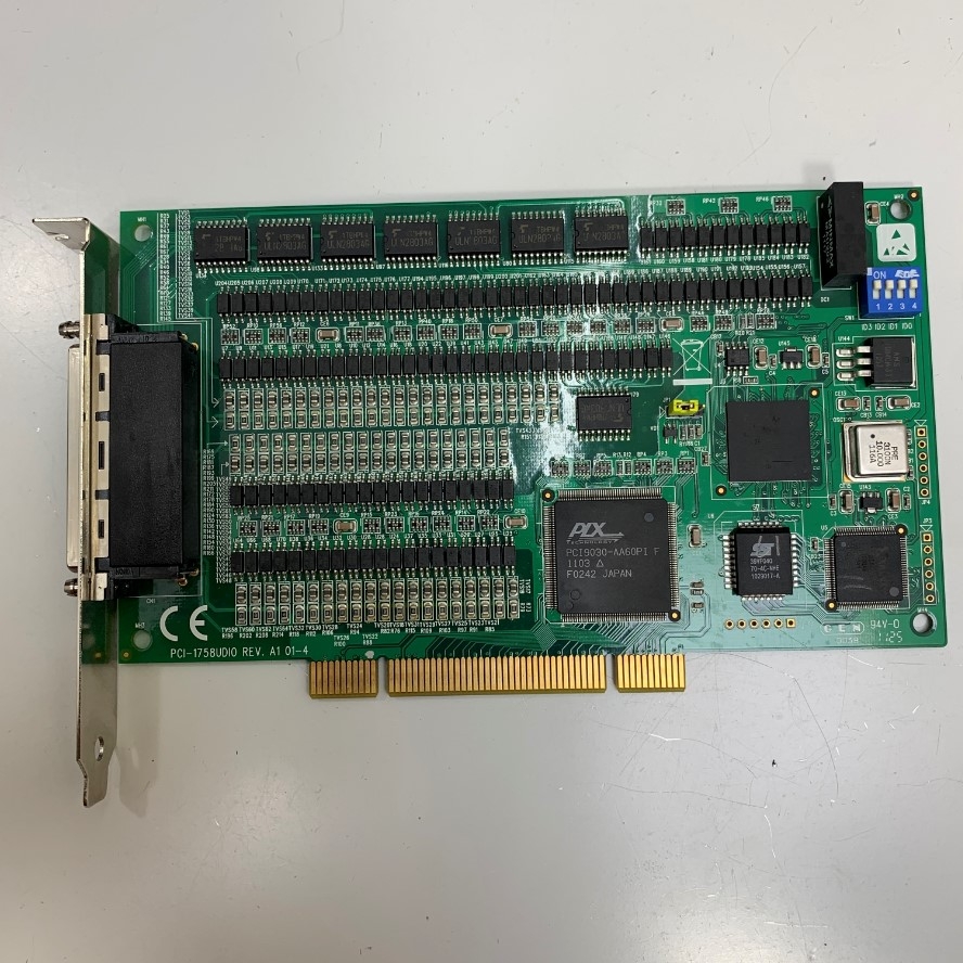 Card Công Nghiệp Advantech PCI-1758UDIO REV.A1 01-4 Digital Output Universal PCI Card 128-Channel I/O Connectors SCSI HDRA-E100 100 Pin Female Connector