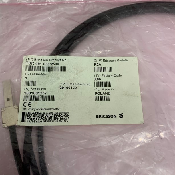 Cáp Kết Nối 2.5M ERICSSON TSR 491 638/2500 R2A  RJ45 CAT5E STP to 20 Pin