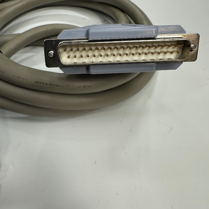 Cáp 3M 10ft OEM Thay Thế Airtac F-DSUB37S300 Shielded Cable Hitachi Connector DB37 Pin Male to Female 37 Core x 0.2mm² OD 12.5mm Grey For Airtac industrial Servo Driver Power and Signal I/O Cable