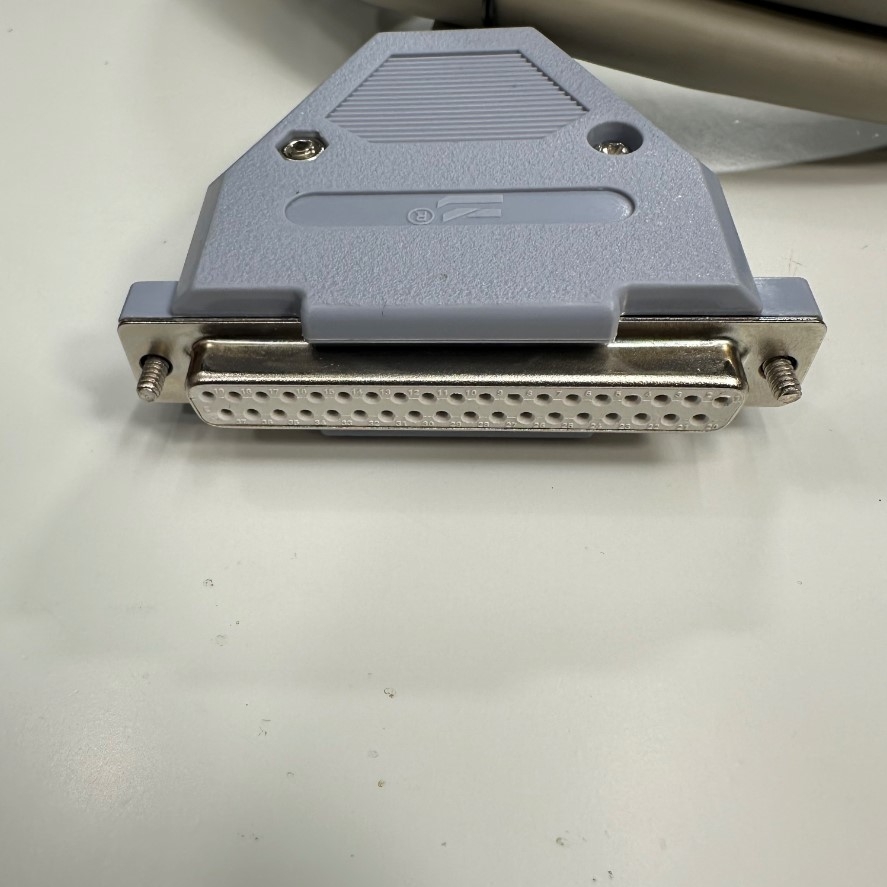 Cáp 3M 10ft OEM Thay Thế Airtac F-DSUB37S300 Shielded Cable Hitachi Connector DB37 Pin Male to Female 37 Core x 0.2mm² OD 12.5mm Grey For Airtac industrial Servo Driver Power and Signal I/O Cable