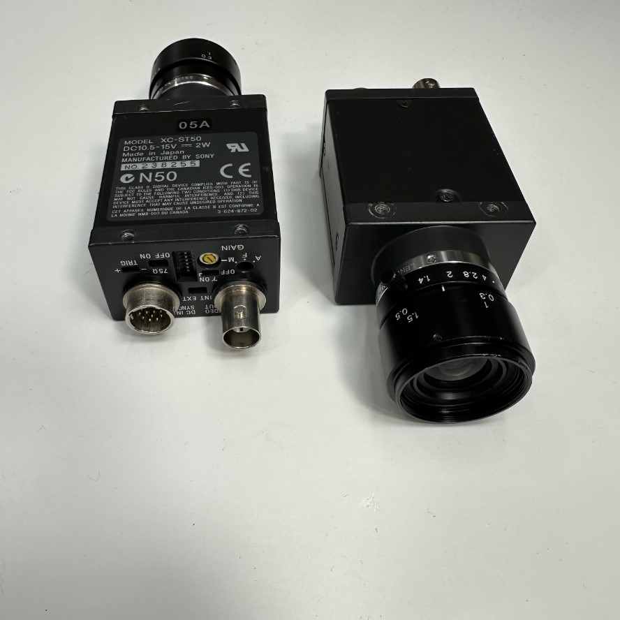 Sony XC-ST50 CCD Video Camera + 1.4 CCTV Lens Hàng Original Theo Thiết Bị Đã Qua Sử Dụng in Japan