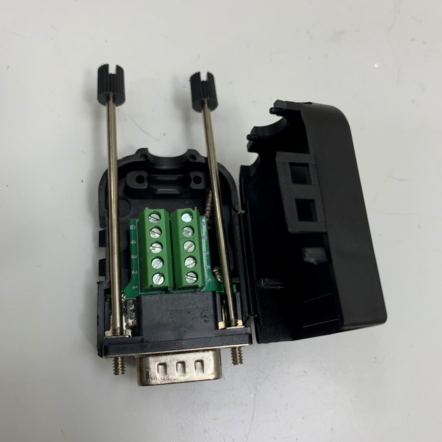 DB9 Male 9 Pin to Screw Terminal Connector Signal Module RS232/RS485 Serial Connector Board with Block Case