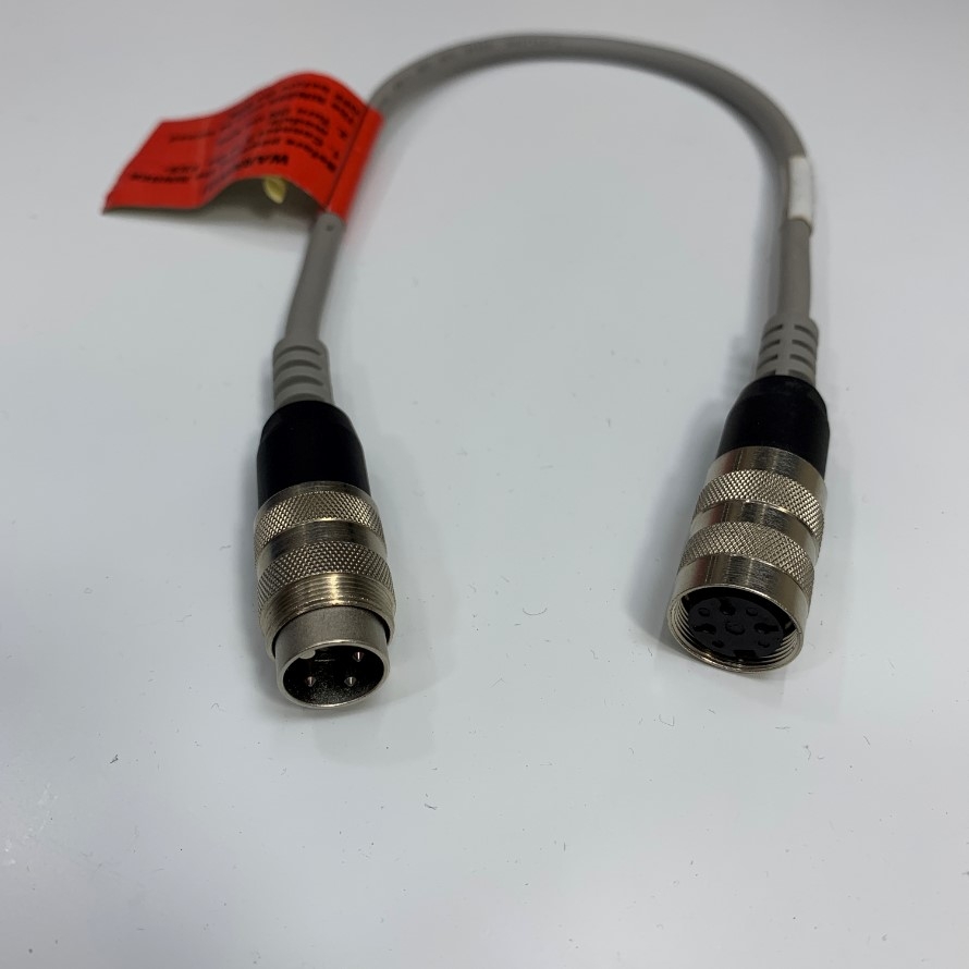 Cáp 0.4M 1.3ft CBL-RINGER-1 Cable M16 3 Pin A-Code Male to Female Circular Connector For Control Industrial Cable