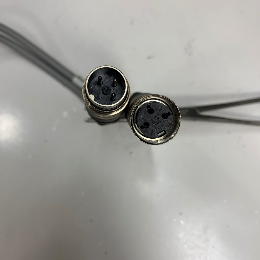 Cáp 0.4M 1.3ft CBL-RINGER-2 Y Splitter Cable M16 3 Pin A-Code Female to 2 Port M16 3 Pin A-Code Male/ Female Circular Connector For Control Industrial Cable