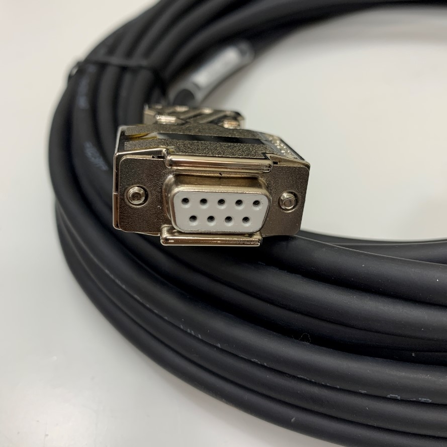 Cáp 1MRS120541 Interface RS232 Cable Shield Metal Connector Gold DB9 Male to Female Dài 5M 15ft For ABB SPA-ZC 302-AA or BA With Computer Connection Cable