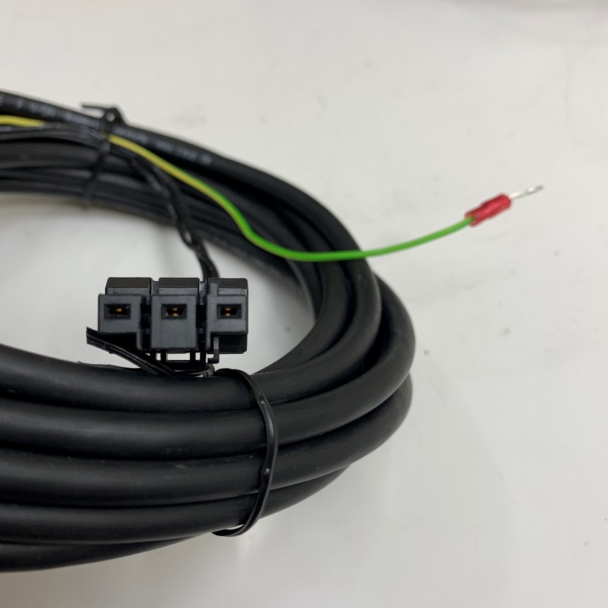 Cáp 4.5M 15ft Servo Motor Power Extension Cable Connector Molex 4 Pin to 4 Core + Connector Strip Gauge 182451 TE For Yaskawa Servo Motor SGMCS