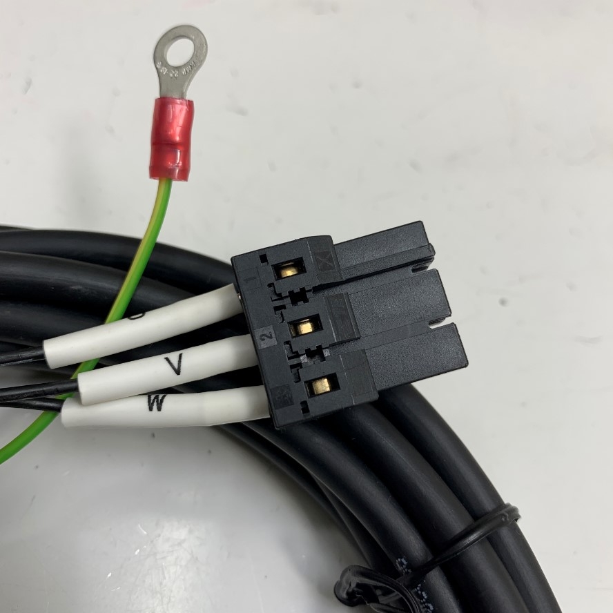 Cáp 4.5M 15ft Servo Motor Power Extension Cable Connector Molex 4 Pin to 4 Core + Connector Strip Gauge 182451 TE For Yaskawa Servo Motor SGMCS