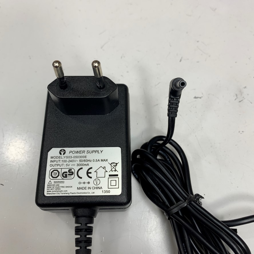 Adapter 5V 3A YS03 OEM I.T.E BPI020S05N03 5V 3A Connector Tip Size 3.5mm x 1.35mm For Máy Kiểm Kho ATID AT870N/AT880 Handheld UHF RFID Reader