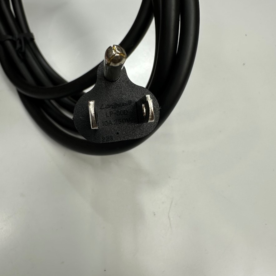 Dây Nguồn 1.8M 6ft Longwell LP-30D LS-13M AC Power Cord NEMA 5-15P to C13 10A 250V 3x0.75mm² UL 18AWG For Industrial Computer, Industrial Network Switch Cisco