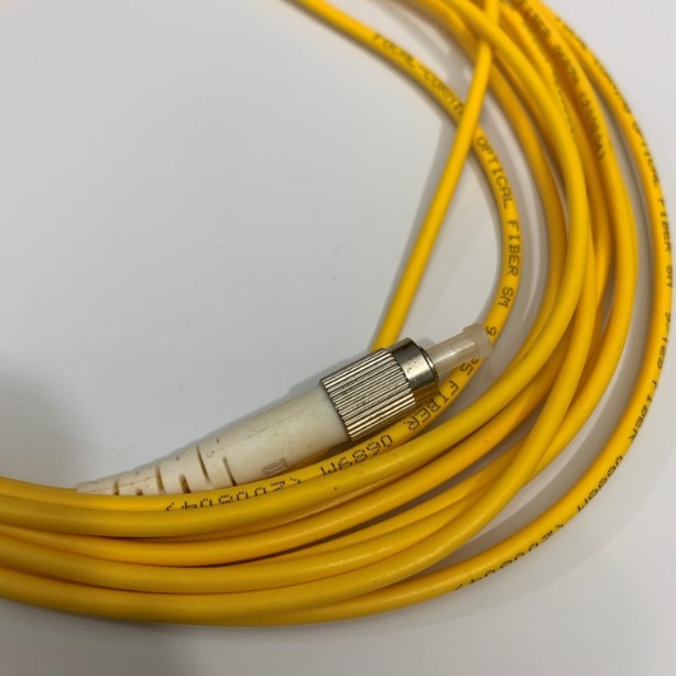 Dây Nhẩy Quang 5M FC to SC UPC Single Mode Fiber Optic OS2 9/125µm Fiber Patch Cable Yellow Cable 3.0mm PVC