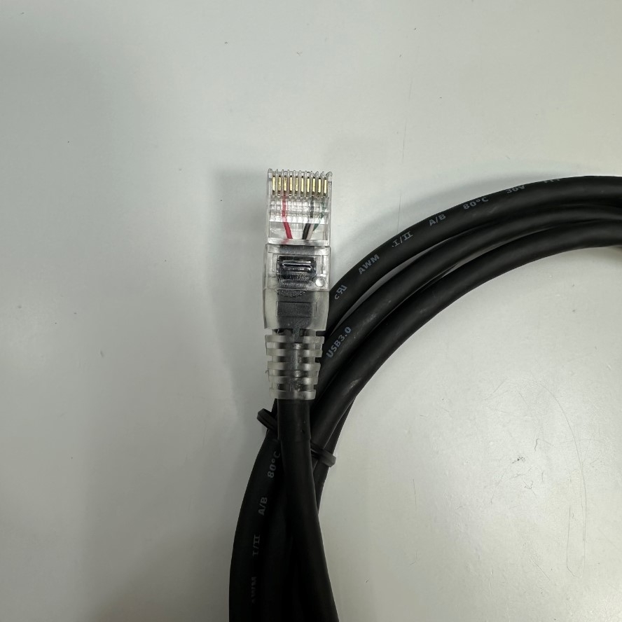 Cáp 1.8M 6ft CBL026U Shielded Cable USB Type A to RJ50 10 Pin 10P10C For Newland NLS-FM431 NLS-FM430 Barcode Scanner