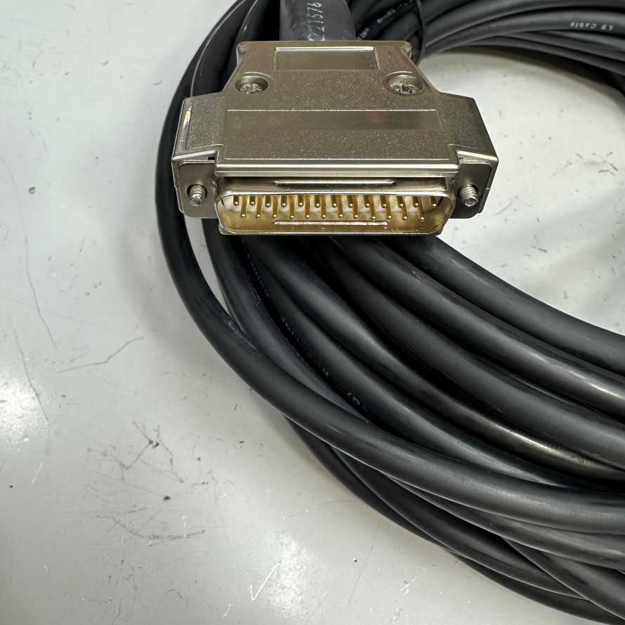 Cáp 4.5M 15ft DB25 Pin Male Cover Shell/Hood Housing Metal to 2 Port MDR 26 Pin Male + Power Cable For Servo Industrial Control Cable