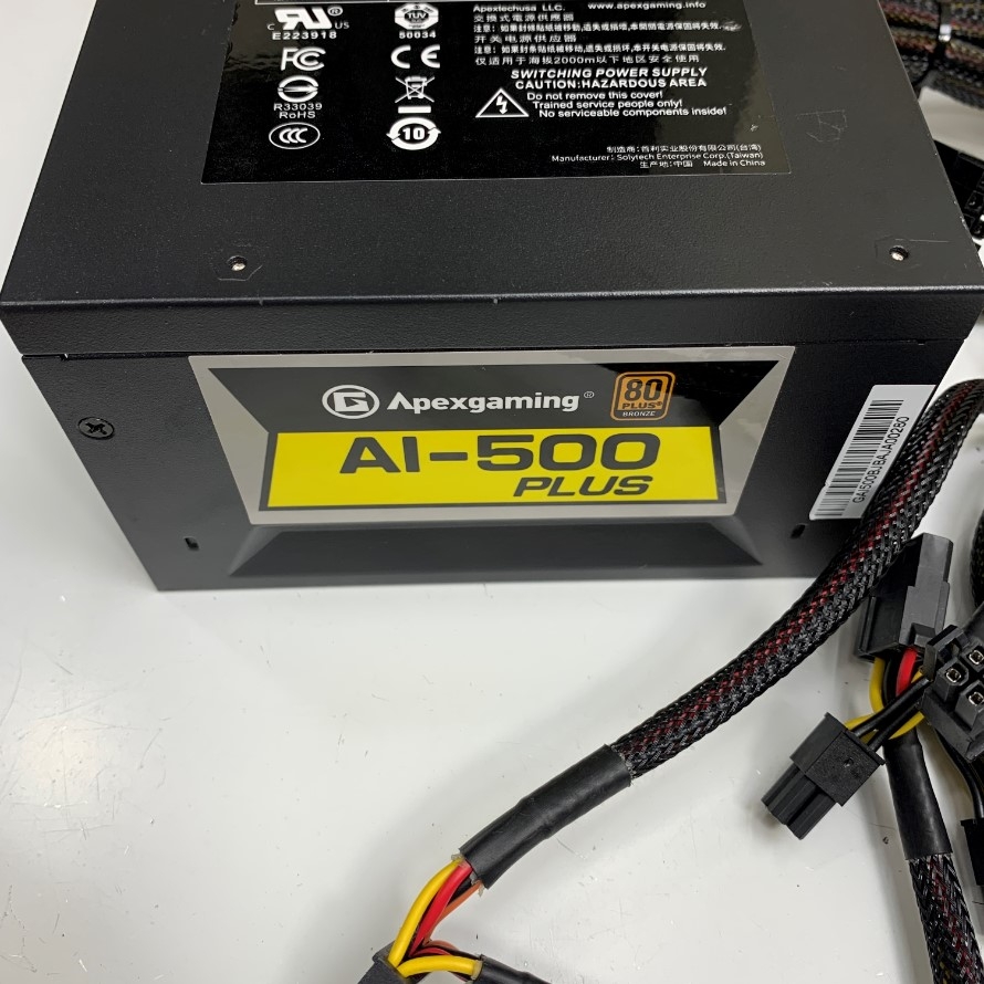 Nguồn Máy Tính Apexgaming AI-500 500 Watt 80 Plus Power Supply For RACK-360GBATX-R22 Industrial Computer and Components from ICP IEI