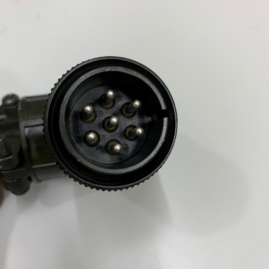 Đầu Jack YEONHAB 22-15 7 Pin Male Circular Connector Aviation Plug MS3057-12A For Robot, Encoder Cable Original in Korea