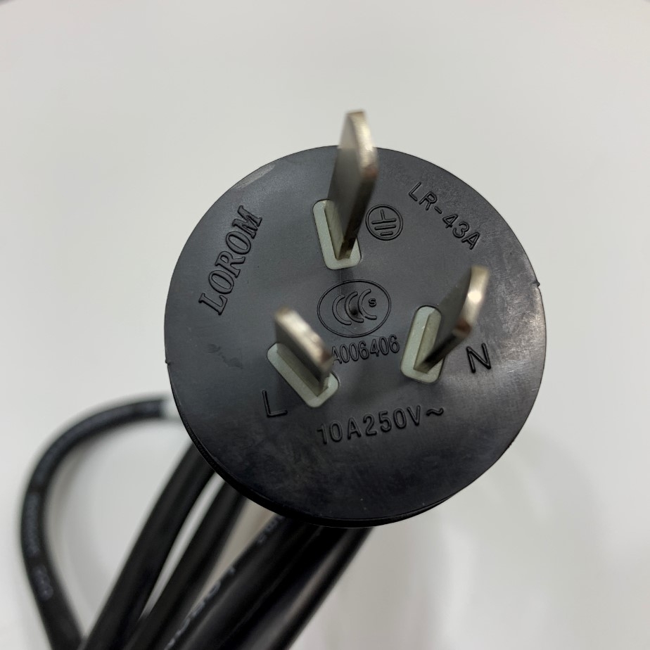 Dây Nguồn Cisco 37-0343-01 AC Power Cord Australia & China IEC60320 IEC C13 LOROM LR-43A LR-03B 10A 250V 3x1.0mm² Length 2.5M
