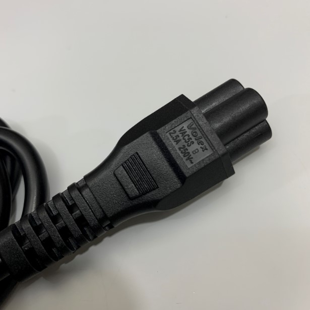 Dây Nguồn Volex PA63098-1831 Power Cord BS1363A to C5 2.5A 250V 3x0.75mm² H03VV-F Cable OD 6.0mm Length 1.8M
