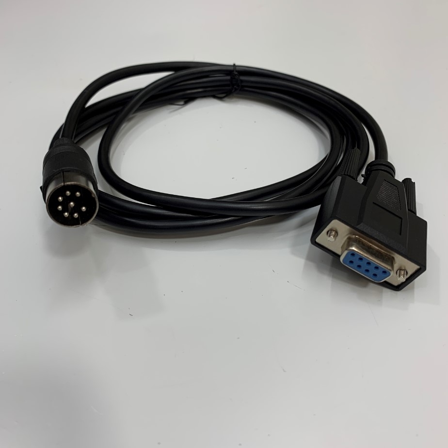 Cáp AX-KO1786-200 7Ft Dài 2M Cable RS232C DIN 8 Pin Male to DB9 Female