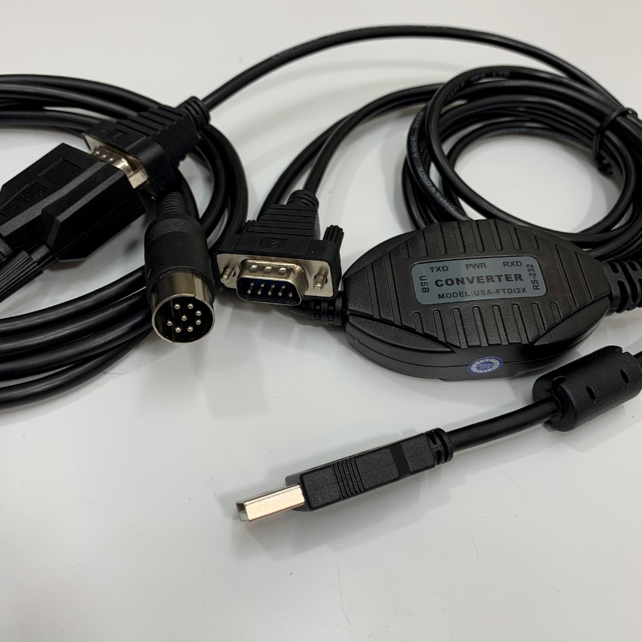 Cáp USB to 2 Port RS232 Converter Cable AX-KO1786-200 RS232 10Ft Dài 3M For Balances A&D Weighing HC-i Series and Personal Computer