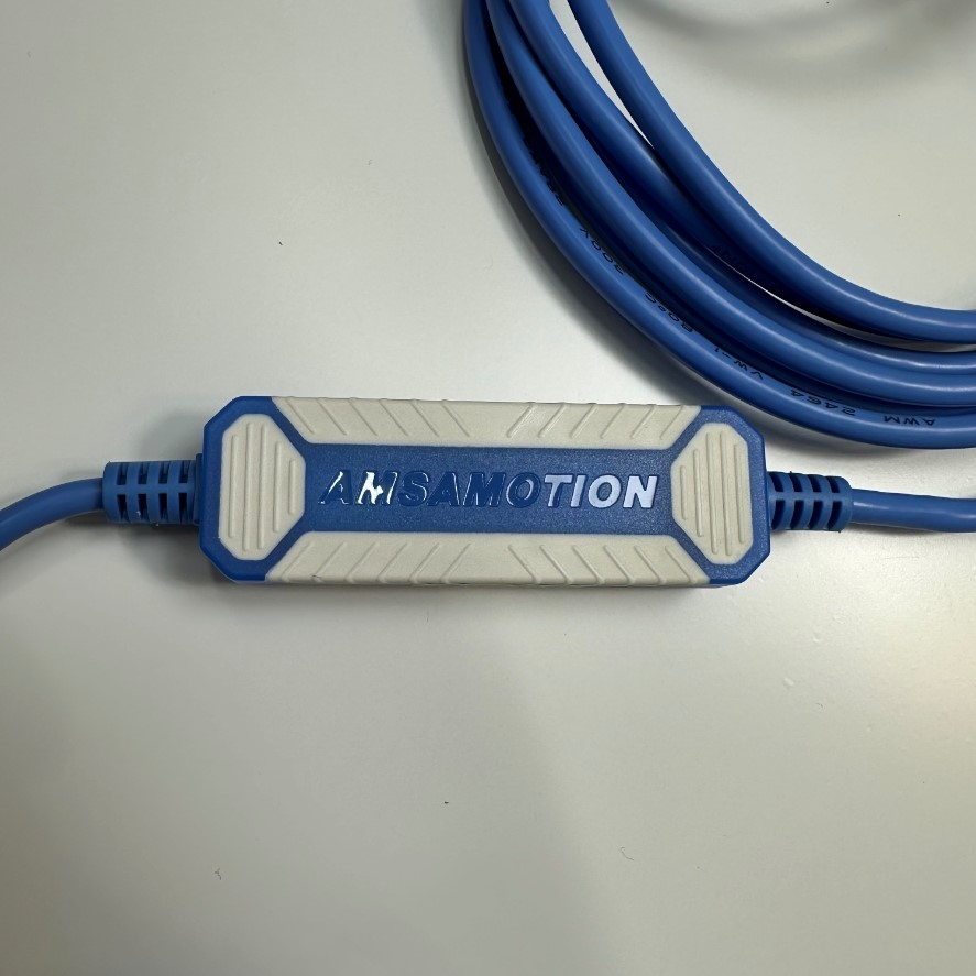 Cáp 3M 10ft AMSAMOTION USB-SC09 PLC Programming Cable Suitable FX/A Series For Mitsubishi FX FX1S 1N 2N 3U AW Series PLC