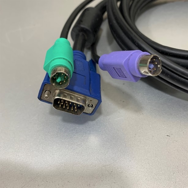 Cáp Điều Khiển SPACE SHUTTLE-C KVM Switch Cable 3 in 1 PS2 Male to Male Keyboar Mouse and VGA Male to Male Length 1.8M