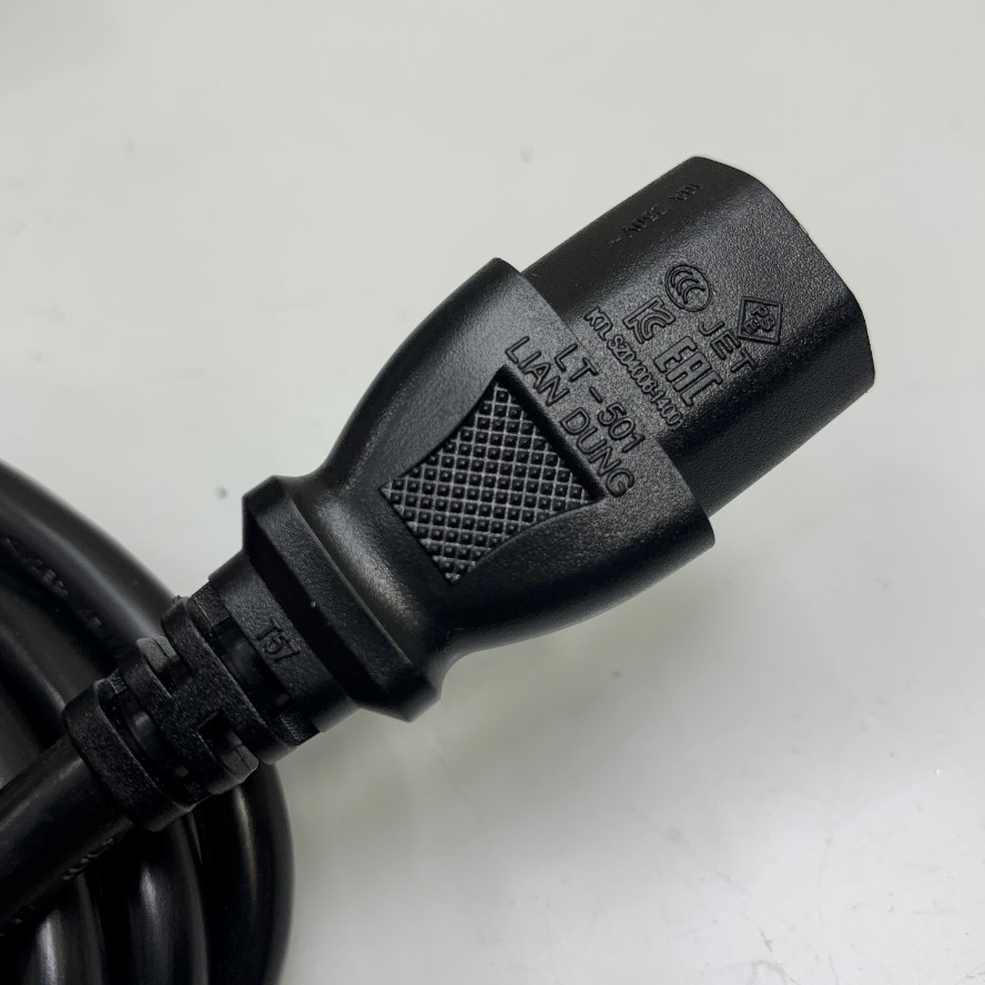 Dây Nguồn 3.7M 12.3ft Lian Dung Cable 038-003-993 Jumper Cord IEC C13 to C14 13A 250V 16AWG 3x1.31mm² 105°C UL CSA OD 8.0mm For Cisco Network Devices Switches, Routers, Firewalls