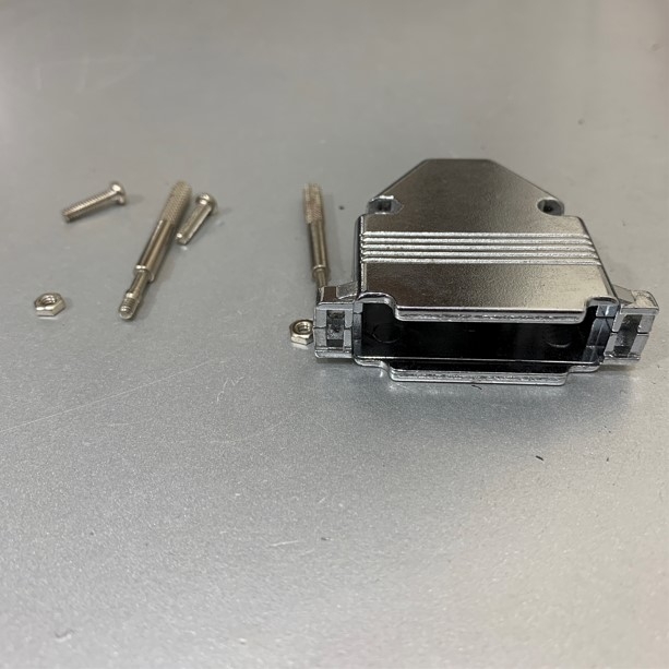 Vỏ Ốp Kim loại Hợp Kim Kẽm Đúc Ốp Đầu Hàn RS232 25 Pin D-Sub And DB25 Pin High Density Connector Hood – Metal