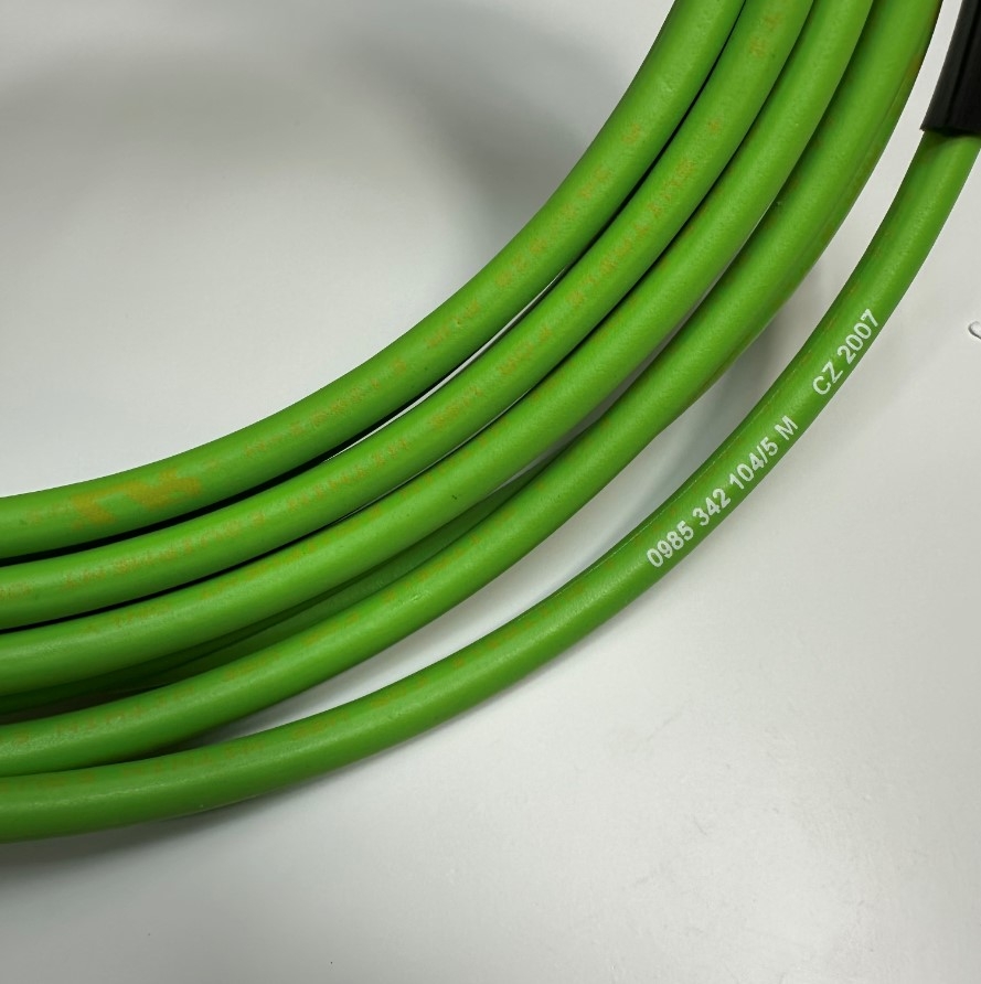 Cáp 5M 17ft Datalogic CAB-ETH-M05 M12-IP67 Cable M12 4 Pin D-Code Male to RJ45 Cable Ethernet Industrial