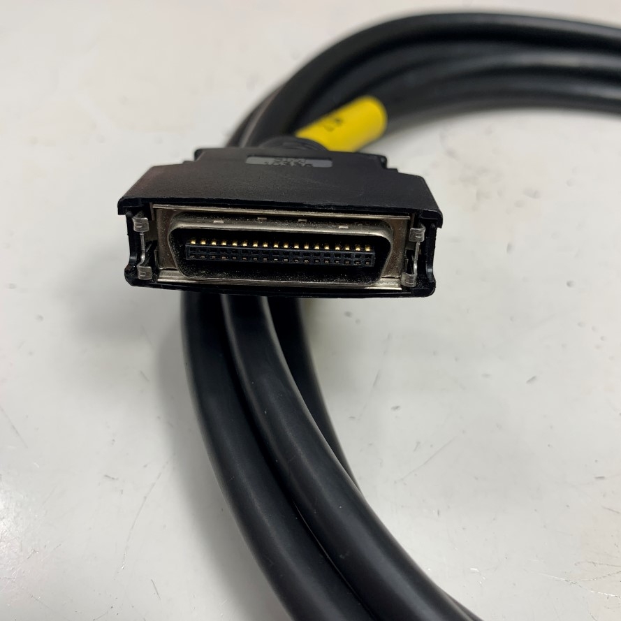 Cáp 2.5M 8.3ft 36P DUAL C/D-PHY-2.5M Connector MDR 36 Pin Male to Male With Latch Clip Pitch 1.27mm Gold Cable 16 Core For I/O Signal Servo Driver Cable