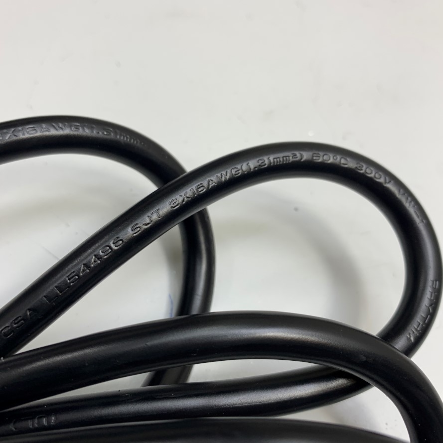 Dây Nguồn Dài 2M 6.5ft Server Dell EMC Lian Dung AC Power Cord Cable 038-003-426 NEMA 5-15P to C13 13A 125V 16AWG 3x1.31mm² 105°C UL CSA E12179 Cable OD 8.5mm For Rack PDU UPS APC