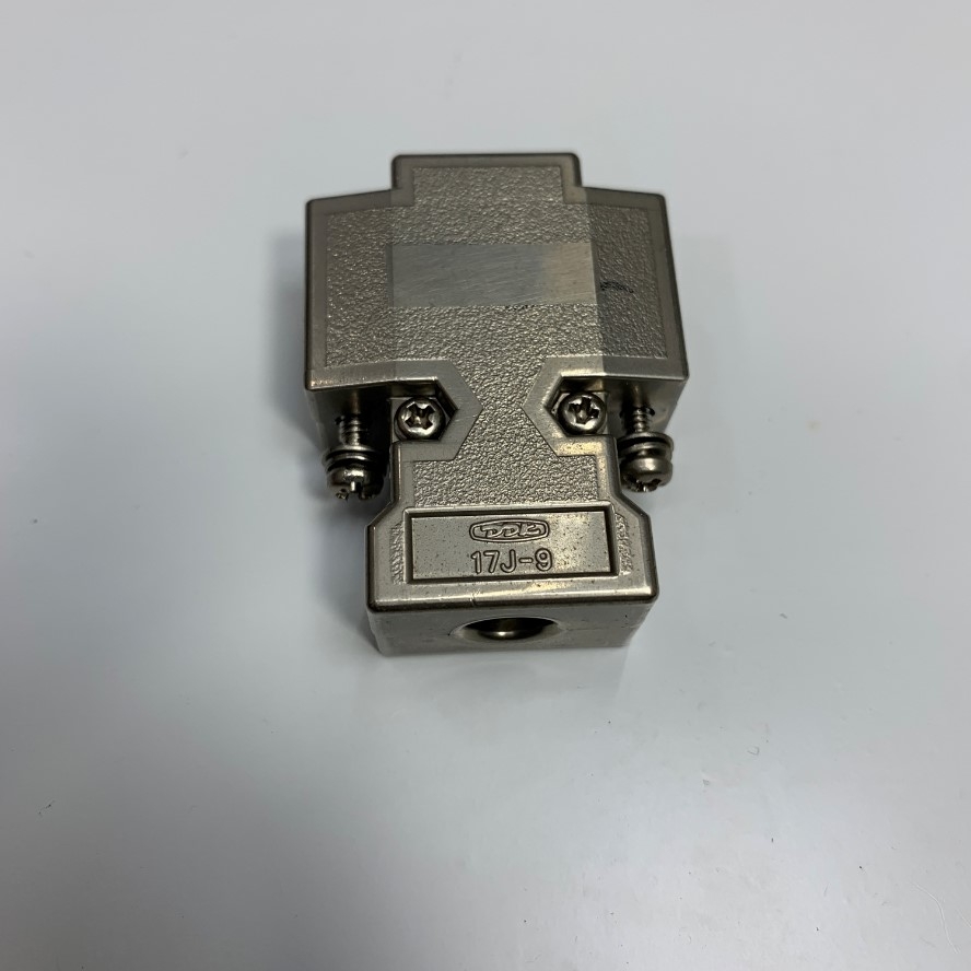 Vỏ Ốp DDK 17J-9 Connector Metal Shell Silver For D-Sub 9 Pin RS232 15 Pin VGA Series Connector Plug 9 Way Panel Mount
