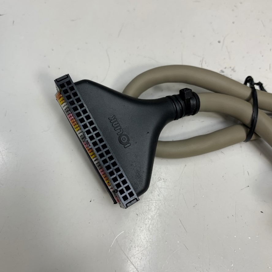 Cáp 0.5M 1.6ft C40HH-05PH-0MID Cable IDC 40 Pin Female to Female Pitch 2.54mm Round Cable IOLINK E341401 28AWG 80°C 30V OD 9.0mm For Servo Driver/PLC and Terminal Block Breakout Board MC-32NL-3