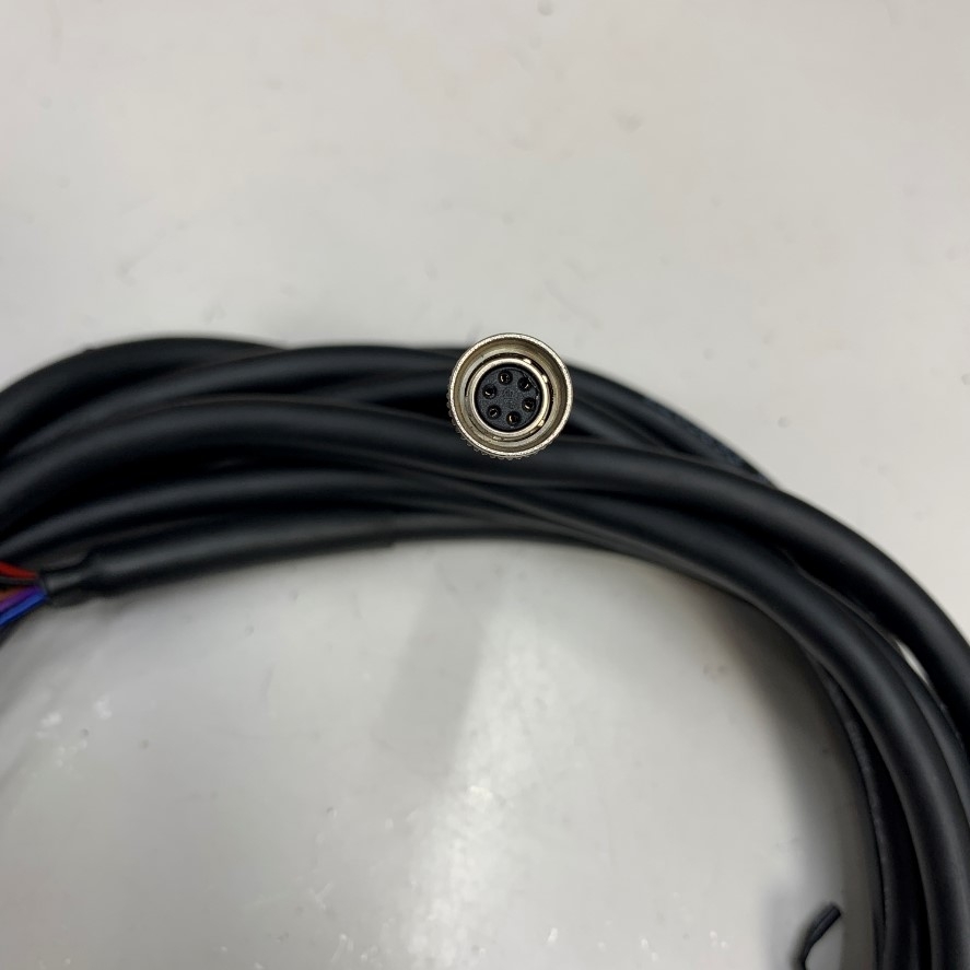 Cáp 3M 10ft  6P-300R-6LINE-HIK I/O & Power Cable Connector Hirose HR10A-7P-6S(73) 6 Pin Female to 6 Core Open End For Industrial Camera Basler Hikrobot