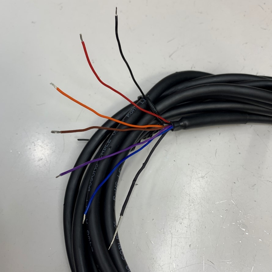 Cáp 3M 10ft  6P-300R-6LINE-HIK I/O & Power Cable Connector Hirose HR10A-7P-6S(73) 6 Pin Female to 6 Core Open End For Industrial Camera Basler Hikrobot