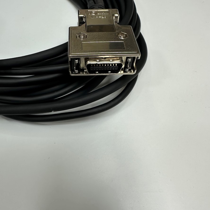 Cáp 4M 13ft Cable Connector IOLINK IMH-20 MDR 20 Pin Male With Latch Clip to 7 Core Wire Open End