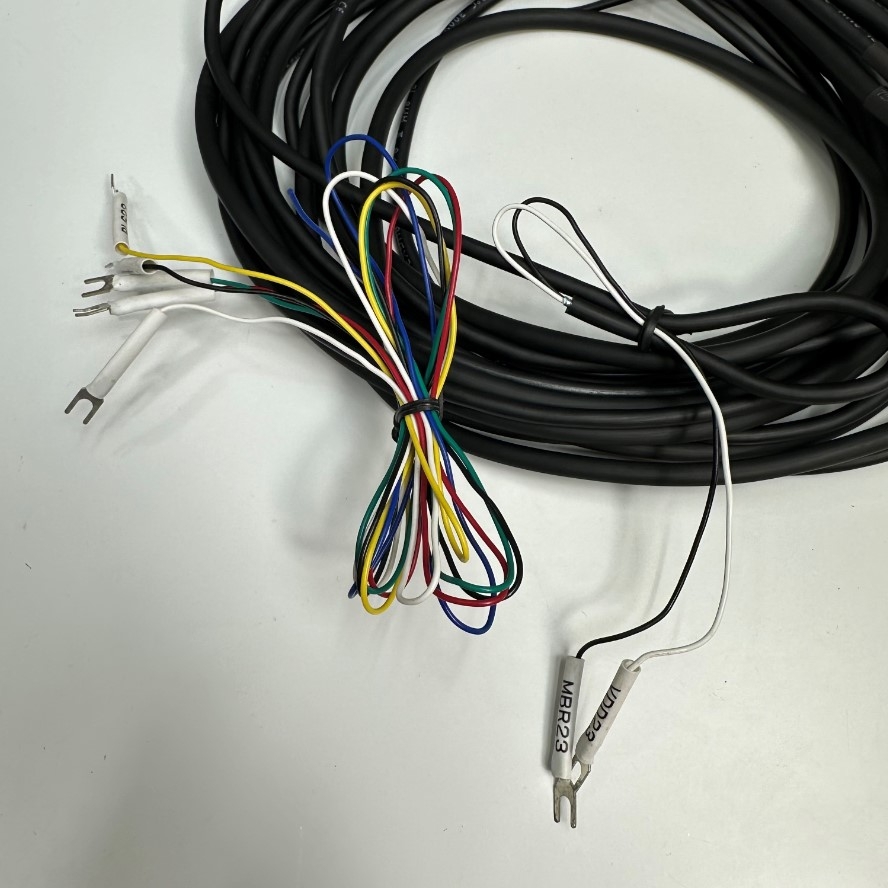 Cáp 4M 13ft Cable Connector IOLINK IMH-20 MDR 20 Pin Male With Latch Clip to 7 Core Wire Open End