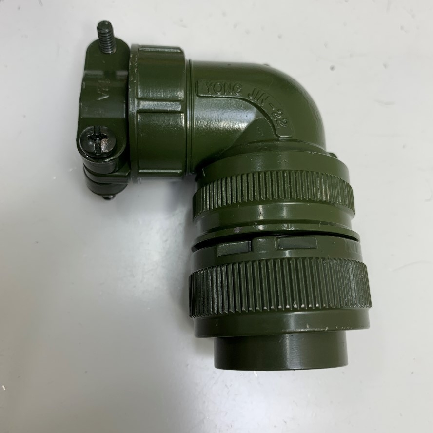 Đầu Jack Original Right Angle Plug Connector 22-22S 4 Pin Aviation Plug Female Power Cable For Servo Motor