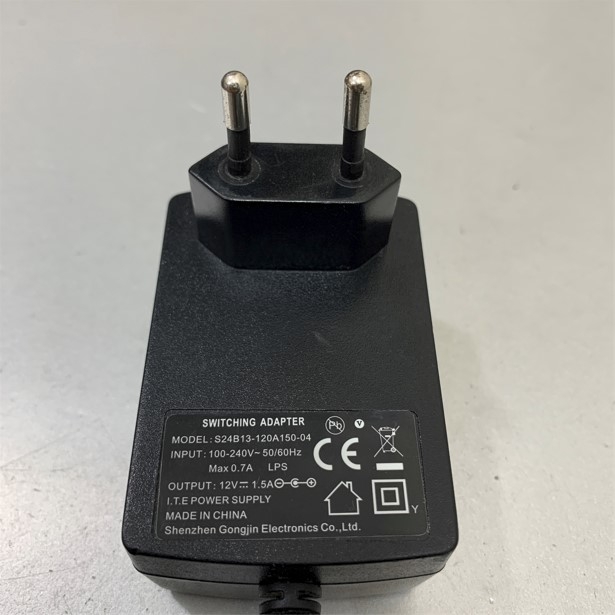 Adapter 12V 1.5A SHENZHEN S24B13-120A150-04 Connector Size 5.5mm x 2.1mm