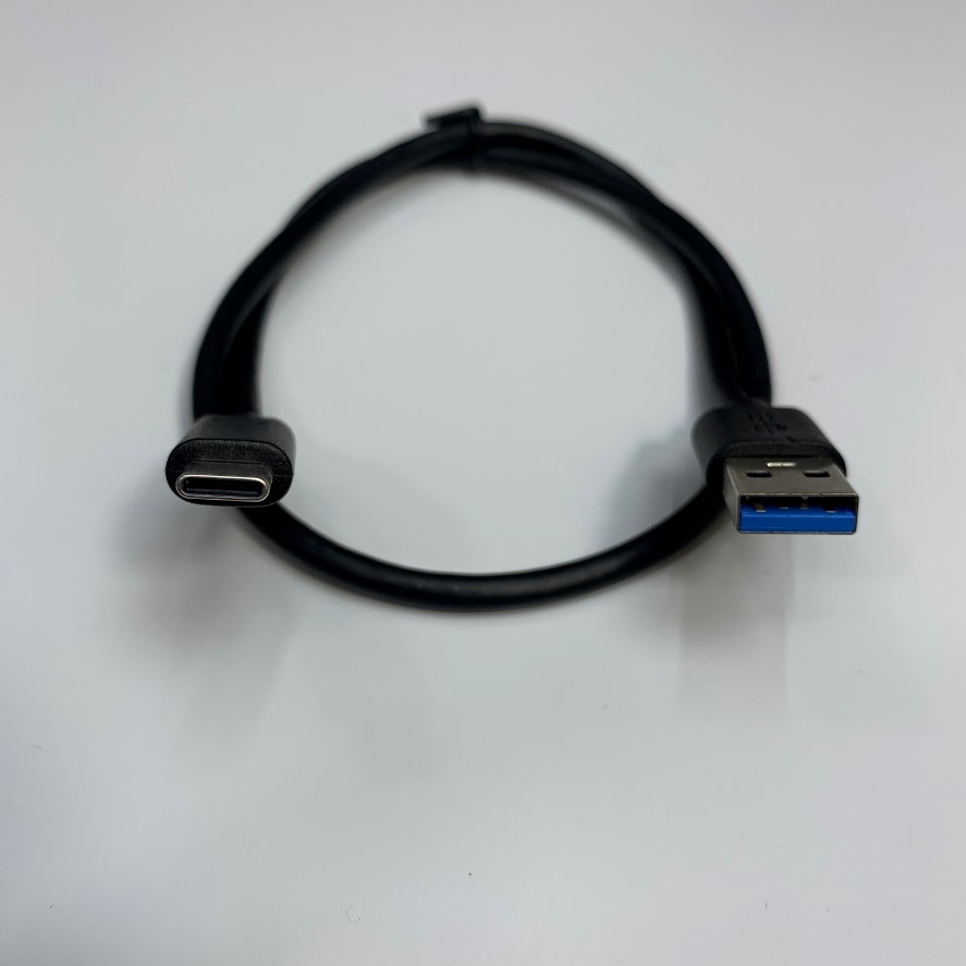 Cáp 0.5M 1.6ft USB 3.0 to Type-C Data Transfer 5Gbit/s 80°C 30V VW-1 Shielded For Máy Kiểm Kho Zebra MC9300, TC25, MC2200/MC2700, MC9300, TC20 Máy Kiểm Kho ATID Reader ATS100