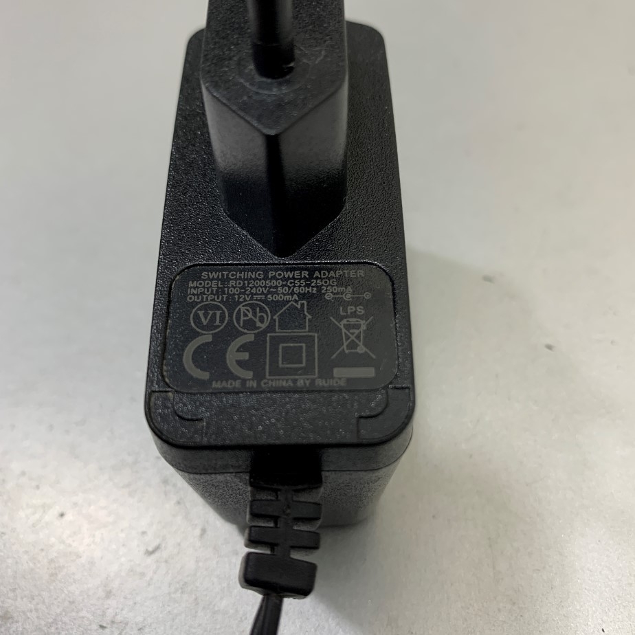 Adapter 12V 0.5A RD1200500 OEM PHIHONG PSA06R-120 Connector Size 5.5mm x 2.1mm For Cân Điện Tử Ohaus Pioneer PA214C Balance