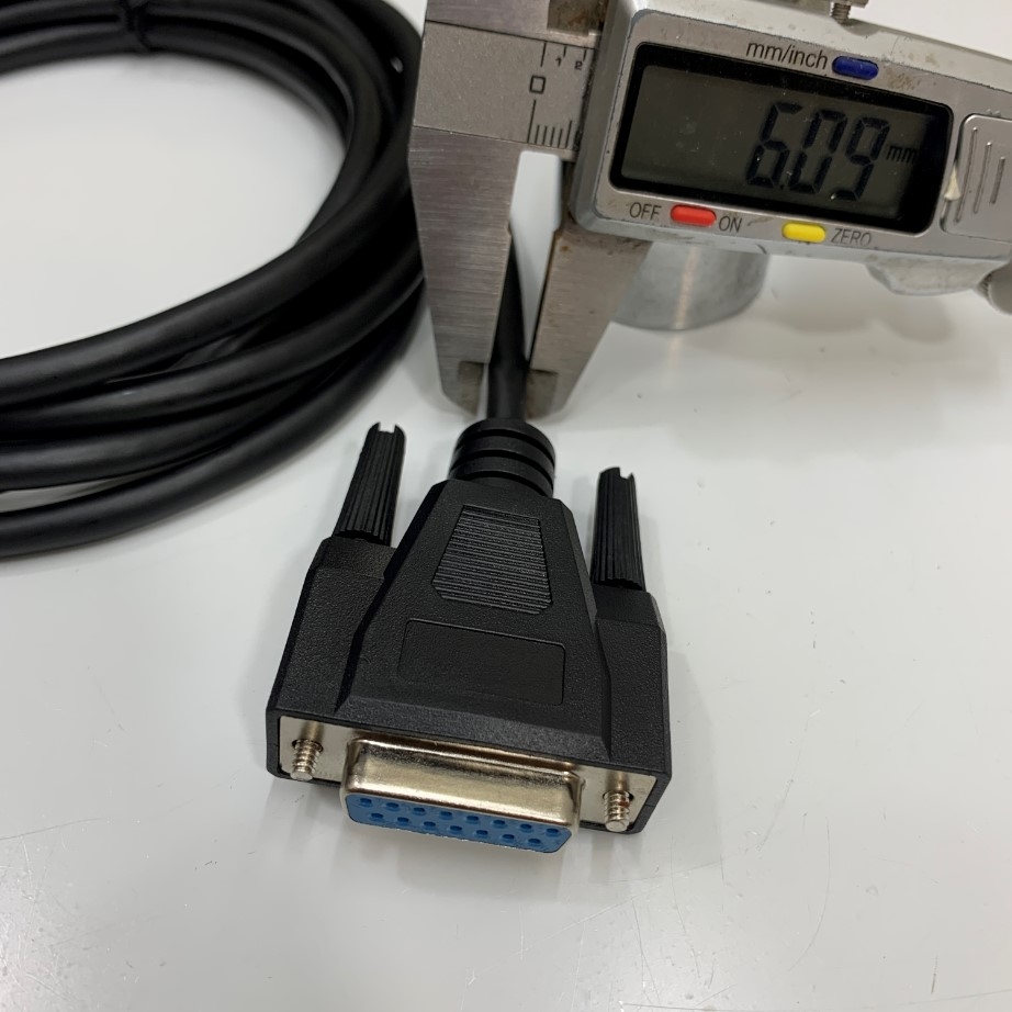 Cáp Điều Khiển 10Ft Dài 3M DB15 RS232 15 Pin 2 Row Serial Extension Cable Male to Female Connecter Straight Through For Bảng Điều Khiển Máy Công Nghiệp CNC Router Card NcStudio