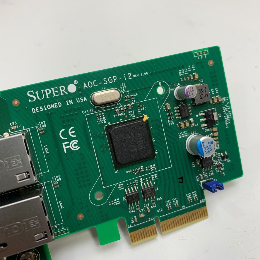 Card Mạng Supermicro AOC-SGP-i2 Network Interface Card 2 Port RJ45 Gigabit Ethernet Intel I350 Chip Network PCIE X4 For Server, Dell, HP, Lenovo, Desktops and Máy Trạm Workstation Dell, HP, Lenovo