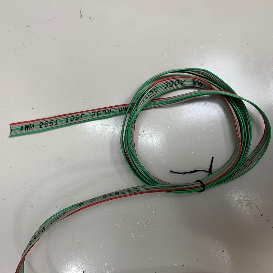 Cáp Bẹ Nhiều Mầu OKIFLEX-S IDC 10 Pin Flat Rainbow Ribbon Cable 10 Wire 1.27mm Pitch 10 Way Unscreened 12.7mm Width E43842-G AWM 2651 28AWG 105°C 300V VW-1 Length 61M