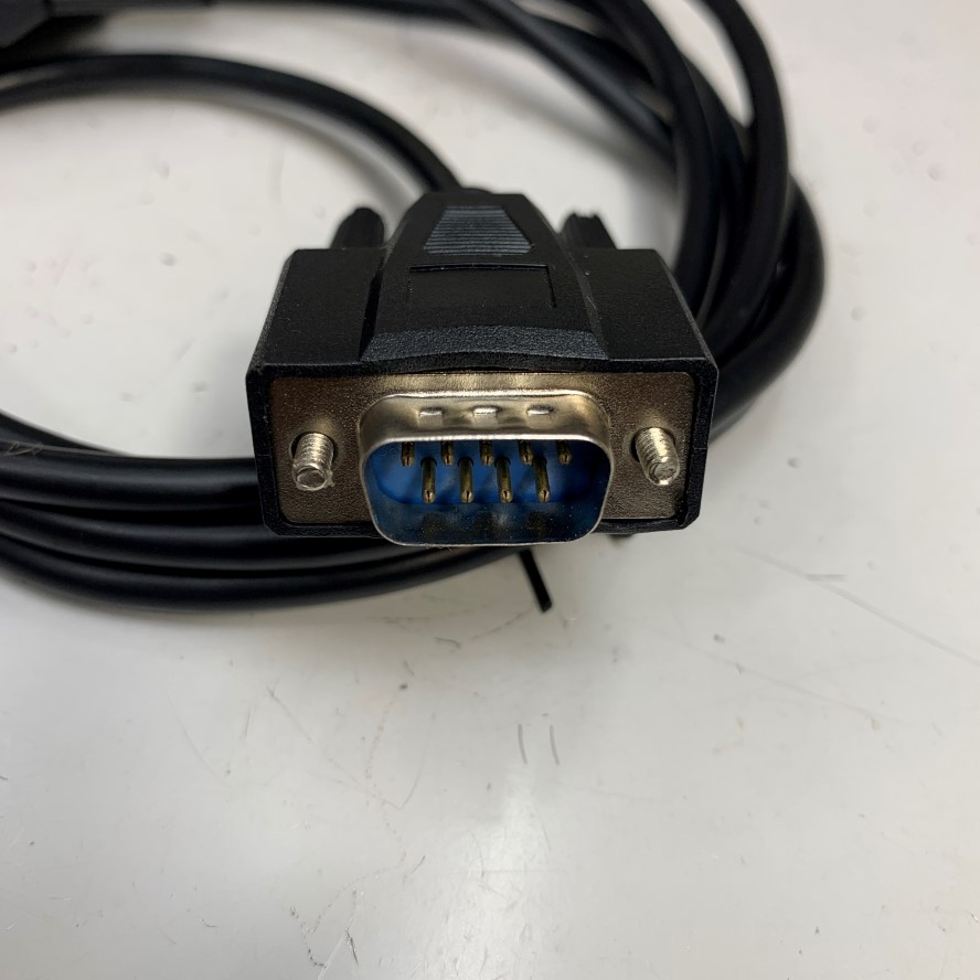 Cáp 2M RS232-C Shielded Cable DB25 Male to DB9 Male Communication Null Modem Cable
