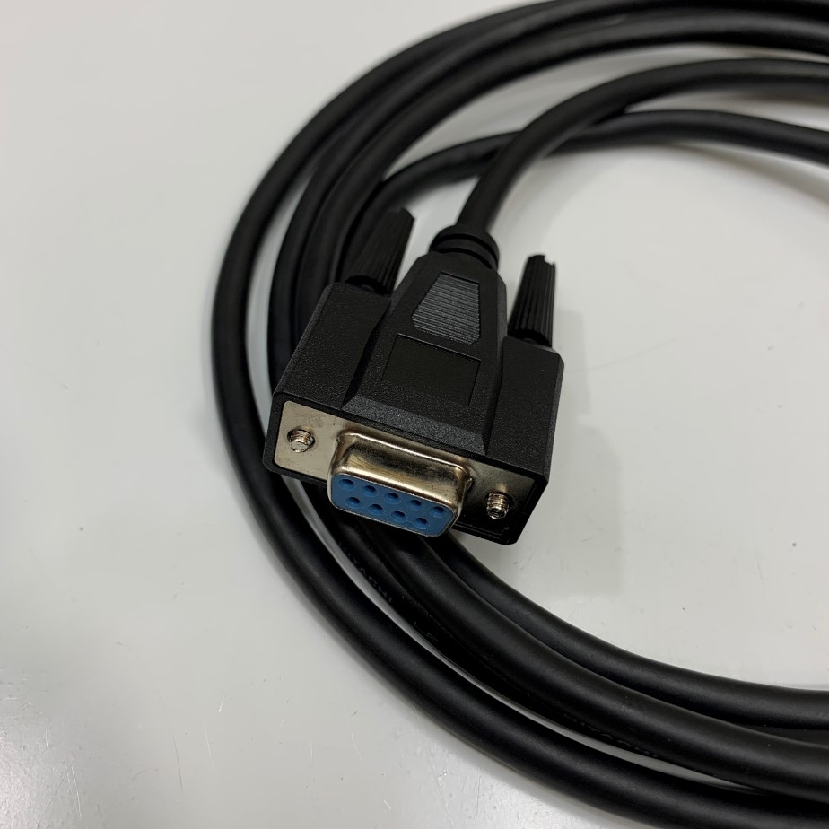 Cáp Lập Trình GT01-C30R2-9S Dài 1.8M 6.5Ft RS232 Communication DB9 Female to Female Shielded Cable For Mitsubishi HMI GOT1000 Series and PLC Mitsubishi Module FX3U-232ADP-MB