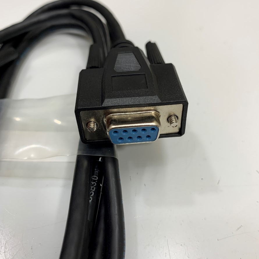 Cáp Lập Trình XW2Z-200S-V Dài 1.8M 6.5ft RS232 DB9 Male to Female Cable Shielded Data Communication For PLC Omron C200HS-CPU31 CQM1-CPU C200HG With Personal Computer/HMI