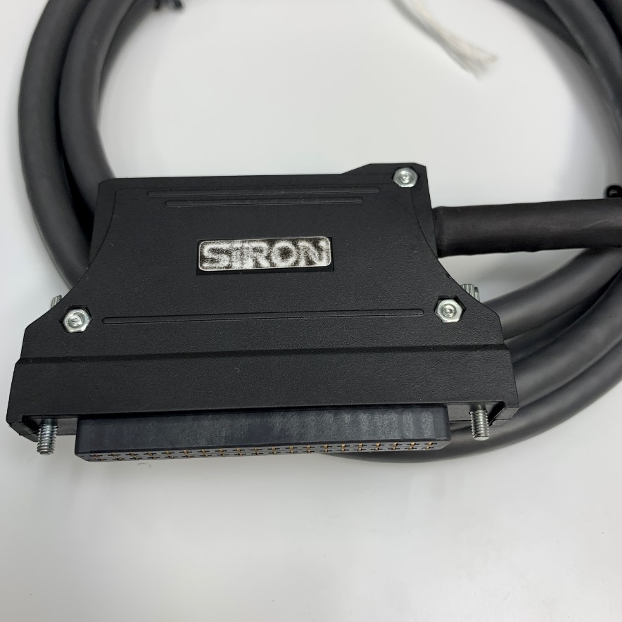 Cáp 1.9M 6.3ft SIRON A6CON1 40 Pin Plug to 40 Core Bare Wire Open End Shielded I/O Cable For Omron Mitsubishi PLC Level Measuring Instruments