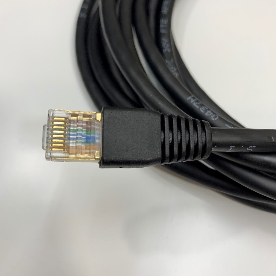 Cáp Kết Nối M12EN-M8SR-3M 10Ft Dài 3M M12 A-Code 8 Pin Male to RJ45 Ethernet Cable For Cognex Industrial Camera Hàng Original Theo Thiết Bị