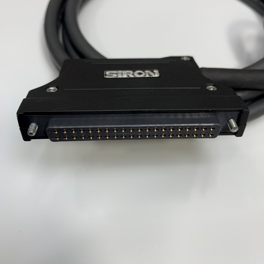 Cáp 1.9M 6.3ft SIRON Conncetor A6CON1 to 40 Core Bare Wire Open End Shielded For I/O Cable Instrument PLC Ormon Mitsubishi