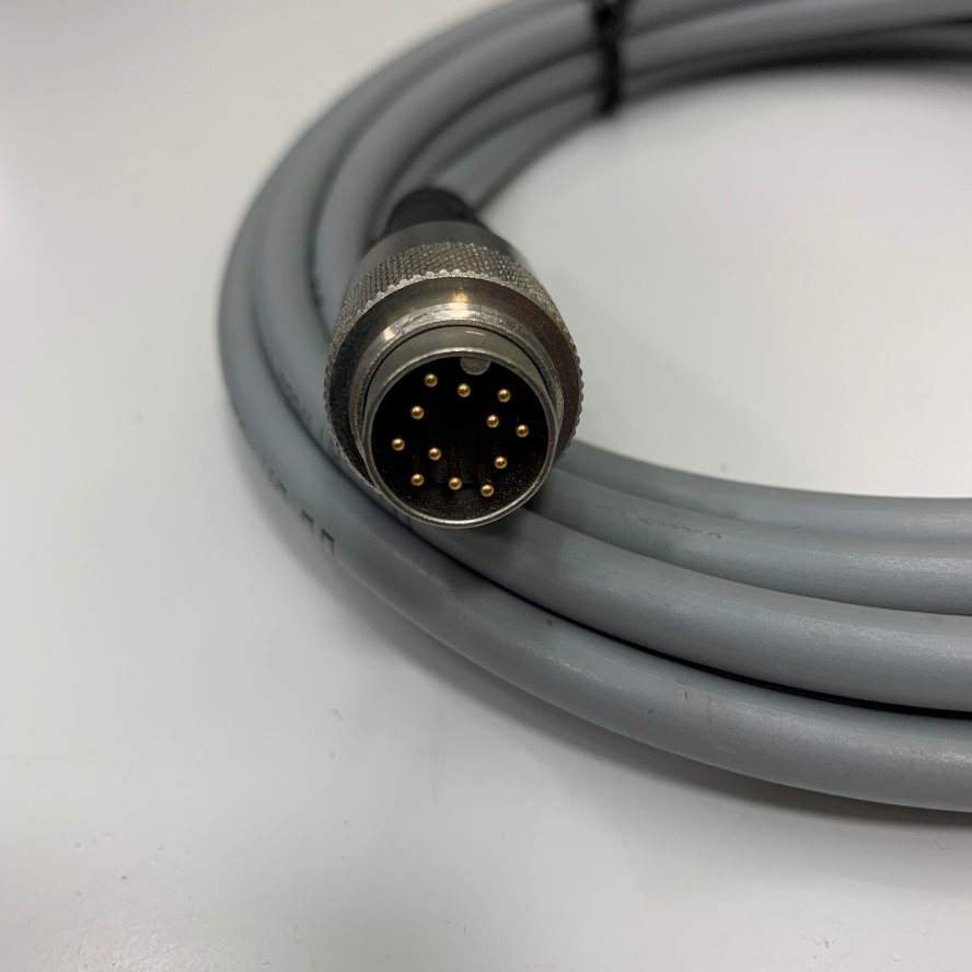 Cáp Din AISG Original UNITRONIC M16 Sensor 12 Pin Male to Female Circular Connector Dài 3.5M 11.6ft Shielded Cable E197636 26AWG 14 x 0.14mm² OD 7.2mm For Sensor Industrial