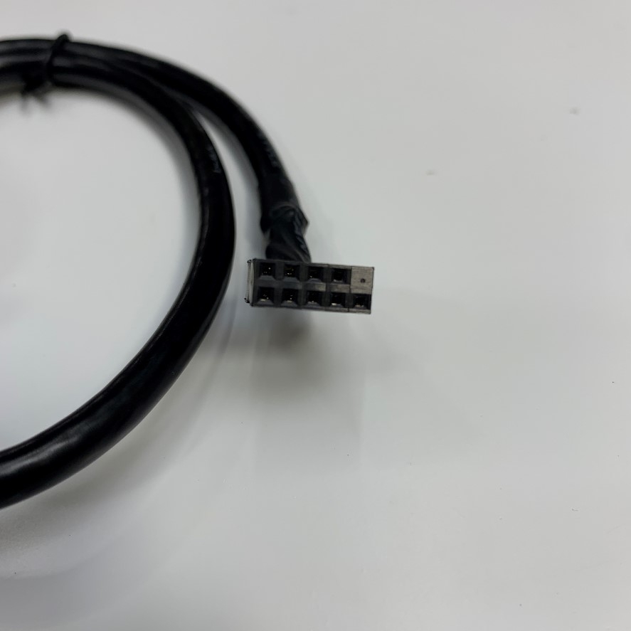 Cáp 0.5M ASUS 14011-05600000 Cable Round IDC 9 Pin Female to Female Pitch 2.54mm For Motherboard USB 2.0 9 Pin Header, I/O Communication CNC/PLC Cable